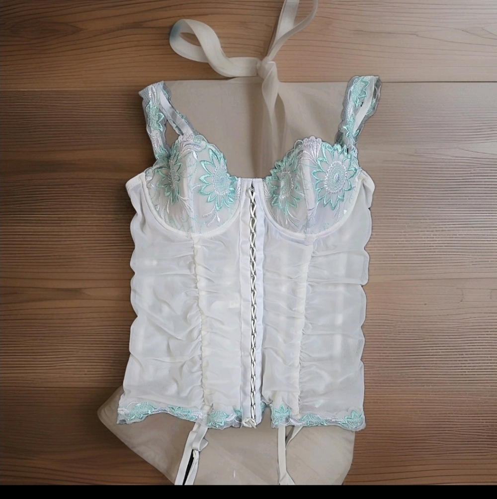 ☕️LE MYSYERE DORE COLLECTION CANDIDE-GUEPIERE CORSET UNDERWIRE SIZE 34B